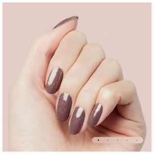 Color Street Mauve Brown Glitter Nail Strips